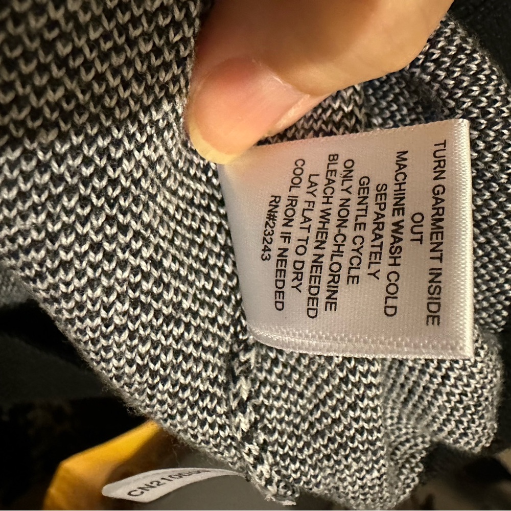 New York & Company Black and White Turtleneck Sweater - Picture 5 of 5